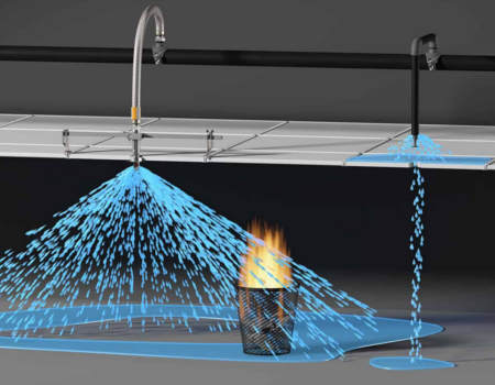 Спринклерная система водяного пожаротушения